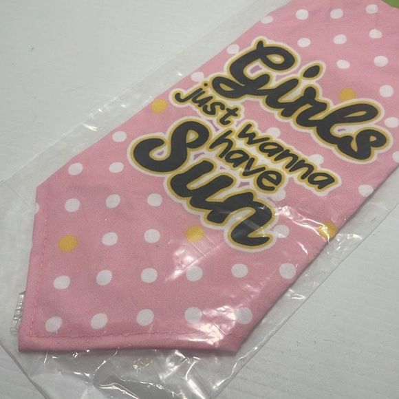 Vibrant Dogs Chihuahua Boston Terrier Bandana Set Pink Color NWT - Picture 7 of 11